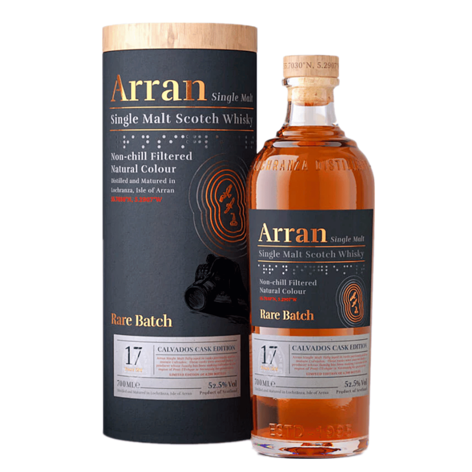 Arran Ltd Ed 17 Years Rare Batch Calvados Cask Edition 52.5% - Single ...